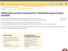 Tablet Screenshot of kinderbetreuung.kreis-coesfeld.de